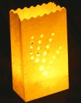Yellow Shooting Stars Paper Lantern candle tealight holder bags_sml.jpg